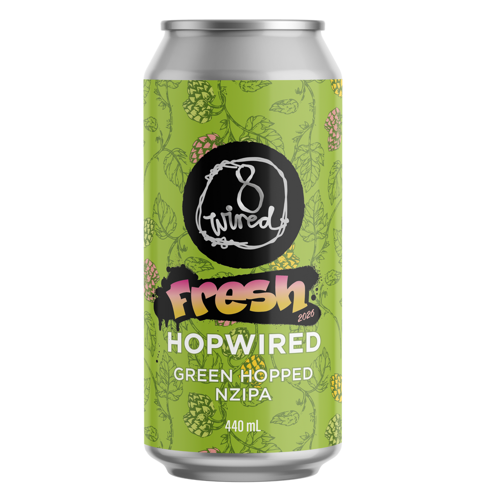 Fresh 2026 Hopwired - Green Hopped NZ IPA 7.3% - 440ml Cans – 8 Wired ...