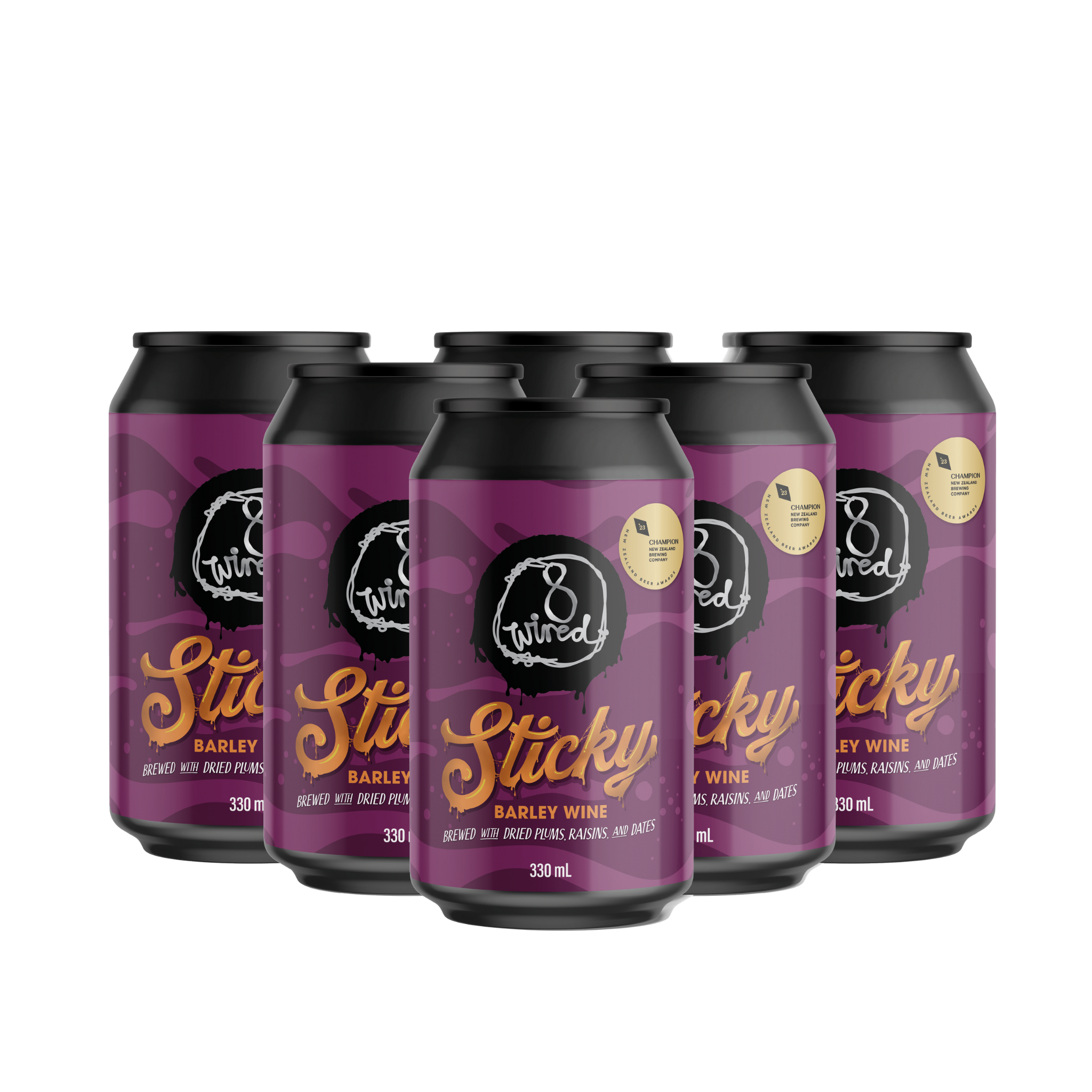 Sticky - Barley Wine 12% - 330ml Cans – 8 Wired Brewing