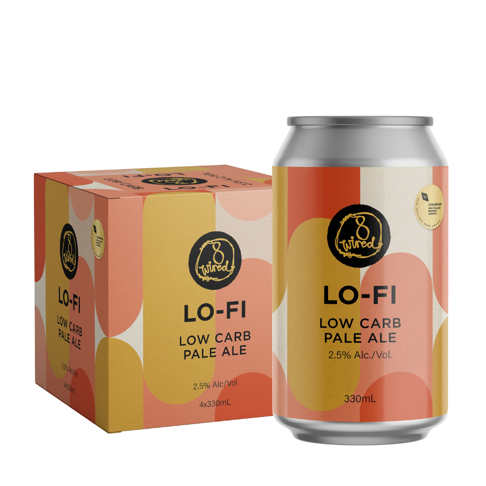 LOFI Low Carb Pale Ale 2.5 330ml Cans 4 Pack 8 Wired Brewing